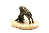 Bronze patiniert "Wildschwein" Modell Skulptur